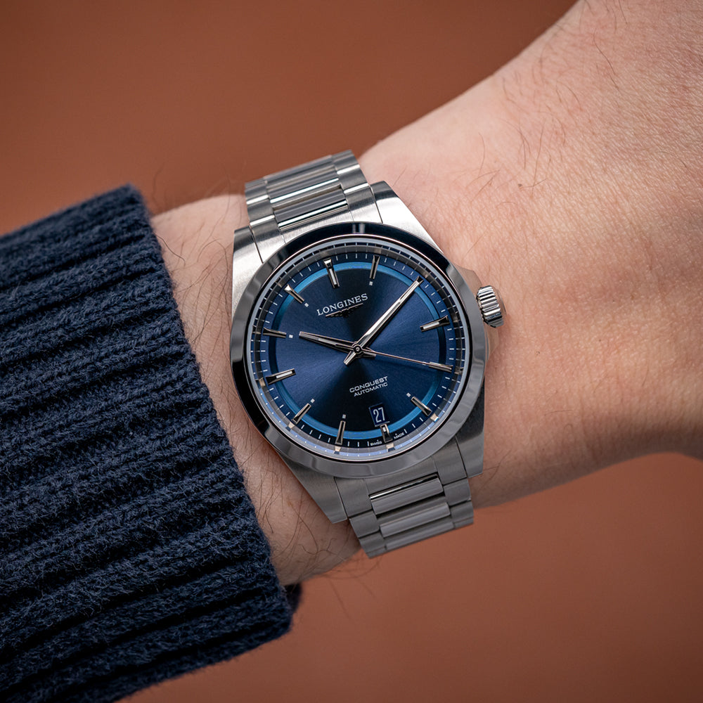 longines Conquest 38mm - Blue on Bracelet